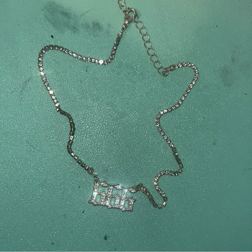 666 silver necklace